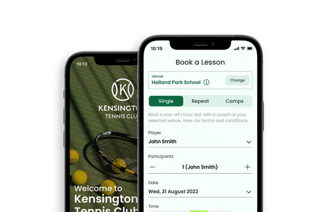 The Kensington Tennis Club app